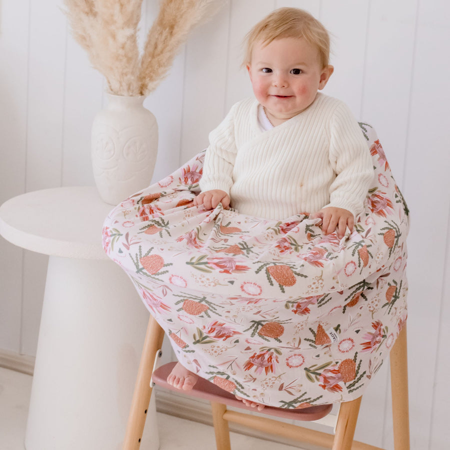 Multi-Use Nursing & Breastfeeding Cover - Gumnut Blossoms