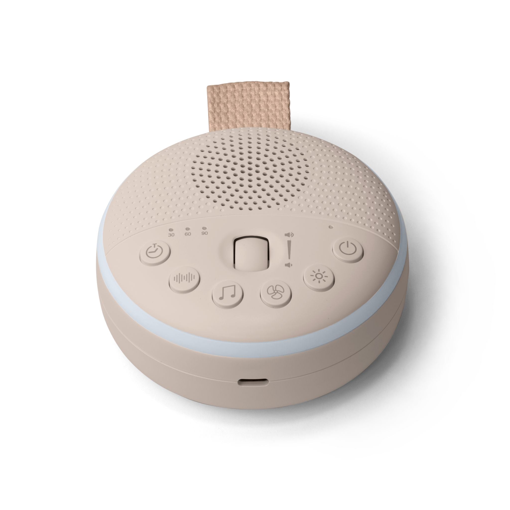 Sandrift portable baby white noise machine and night light by Zoe Sage