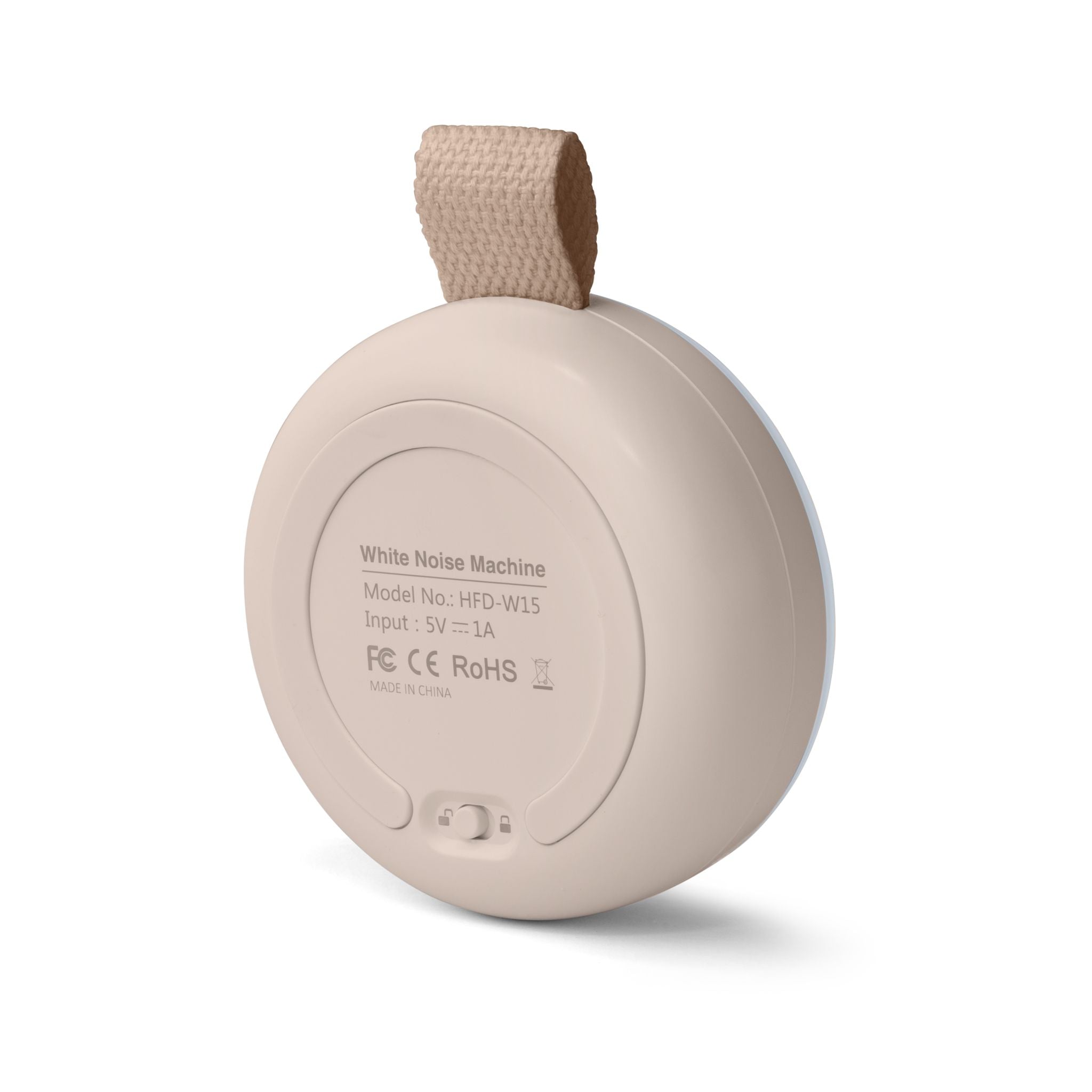 Sandrift portable white noise machine and night light packaging detail shot
