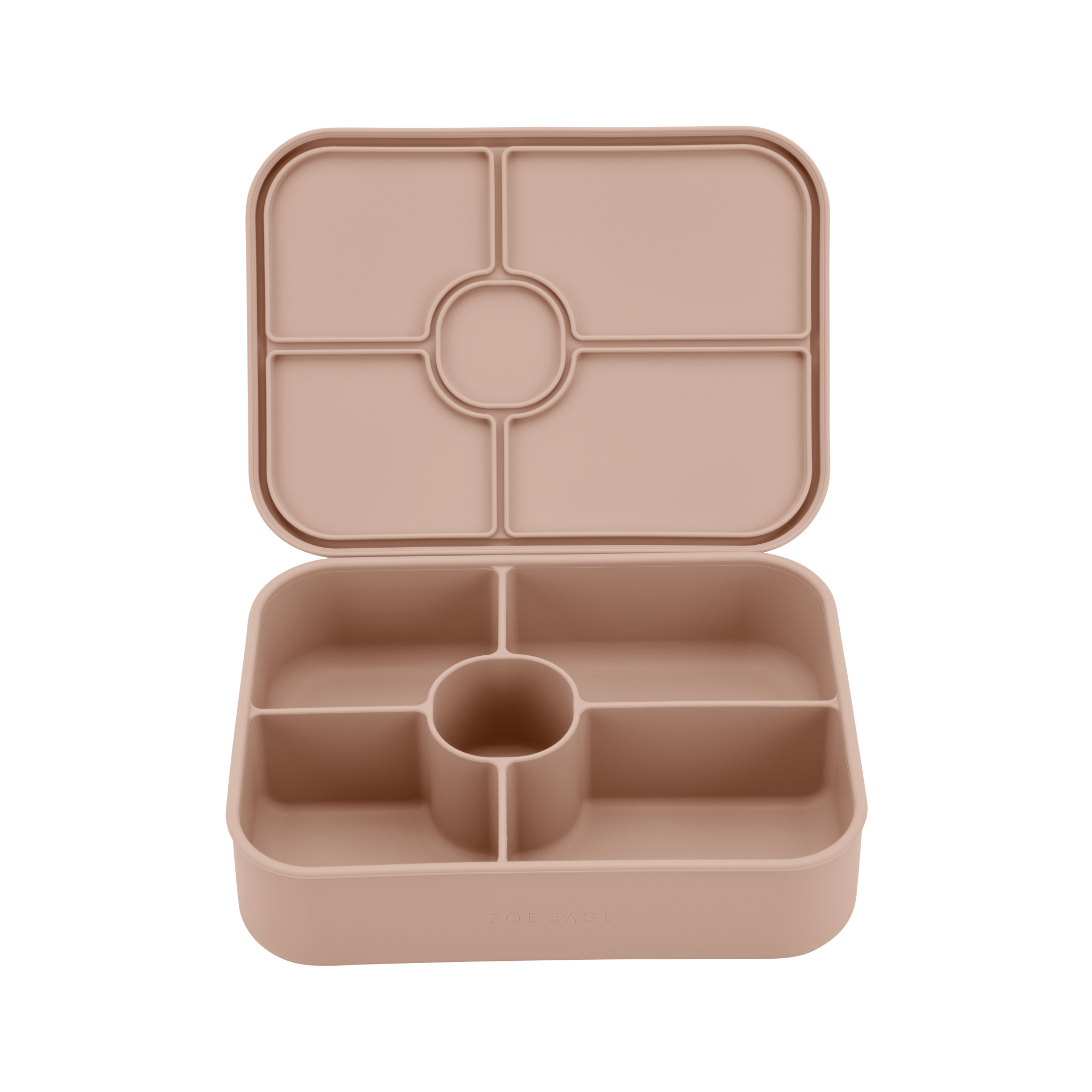 Sandrift silicone bento lunch box with five compartments for meal prep