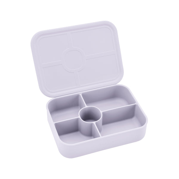 Silicone Bento Lunch Box 5 Compartments - Periwinkle