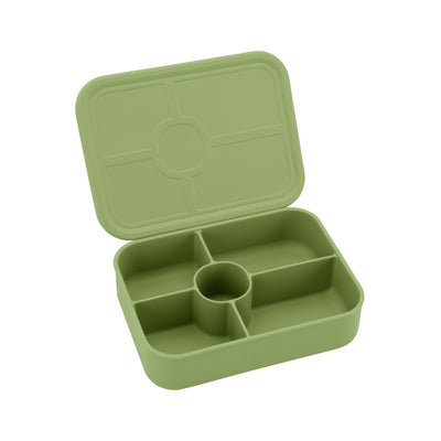 Silicone Bento Lunch Box 5 Compartment | Sage Green