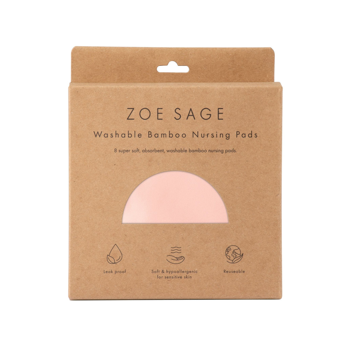 Washable Bamboo Nursing Pads (8pk) - Tuscany, included in the New Mum Hamper Little Box in Blue Gum Leaf