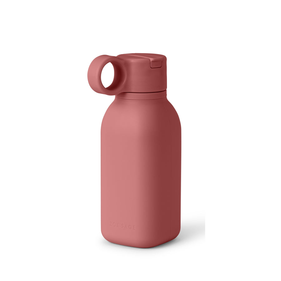 Silicone Water Bottle 450ml - Dusty Pink