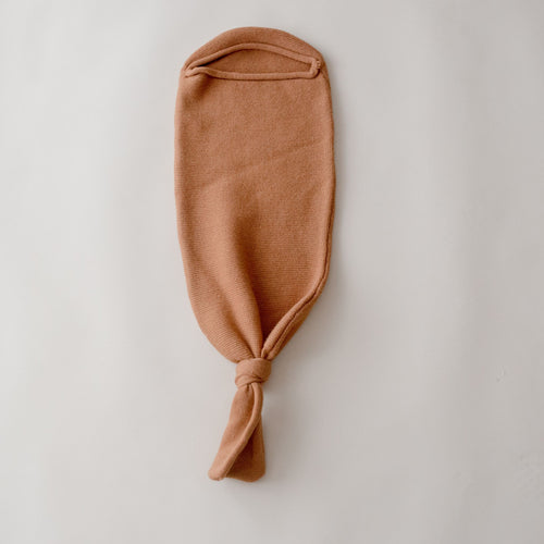 Merino Wool Newborn Cocoon Baby Wrap - Savannah Rust