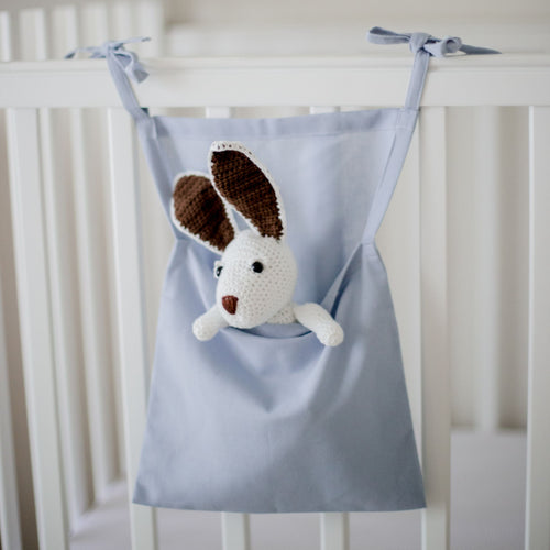 Linen Cot Organiser - Blue