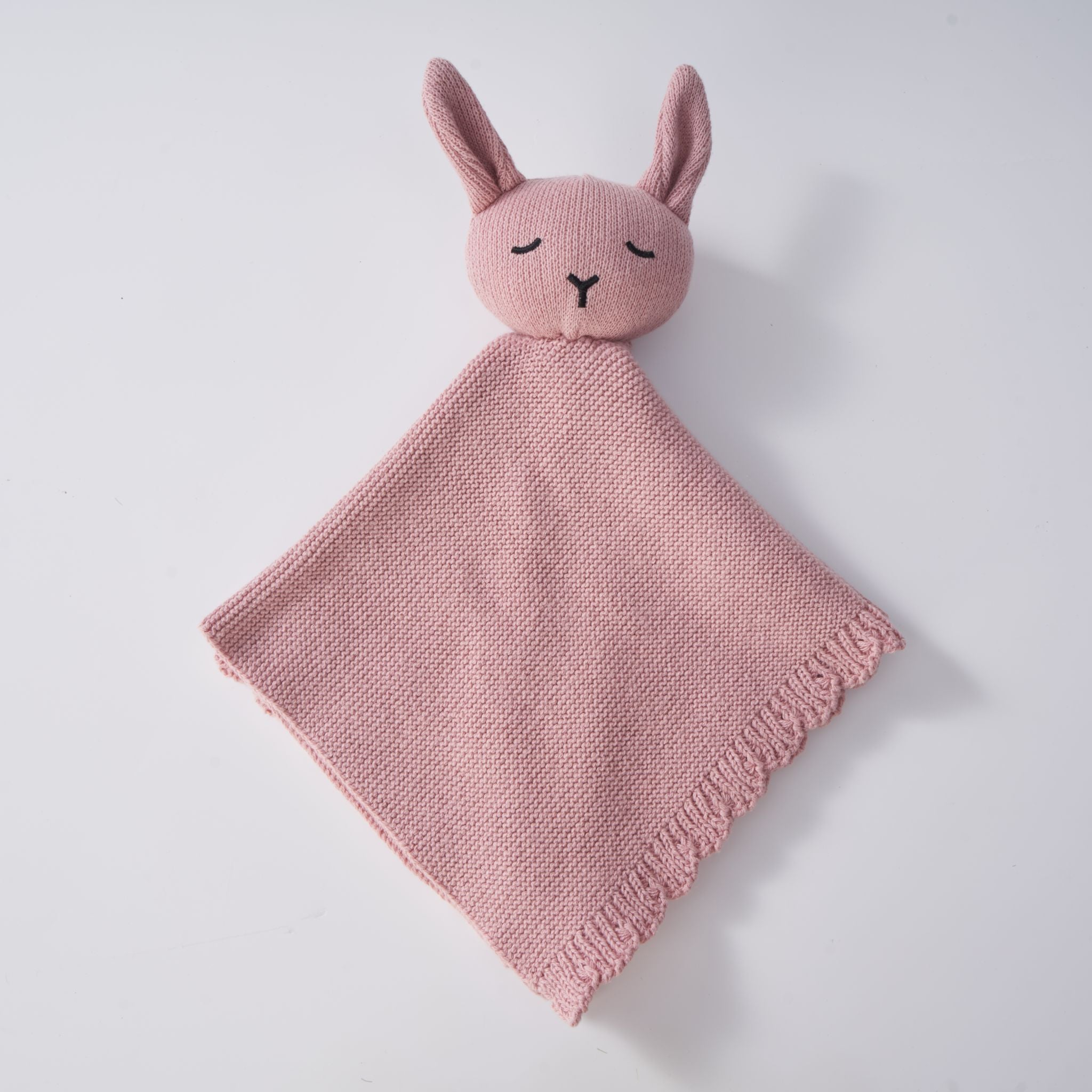 Knitted Comforter - Flamingo Pink