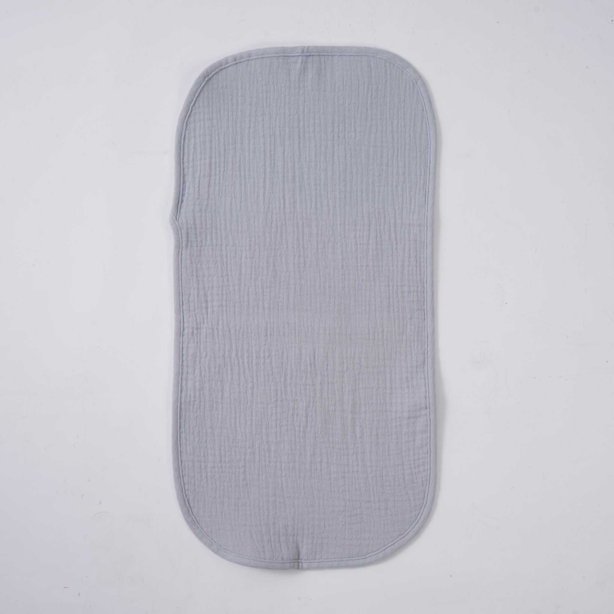 Organic muslin burp cloth in earth and sky tones folded display