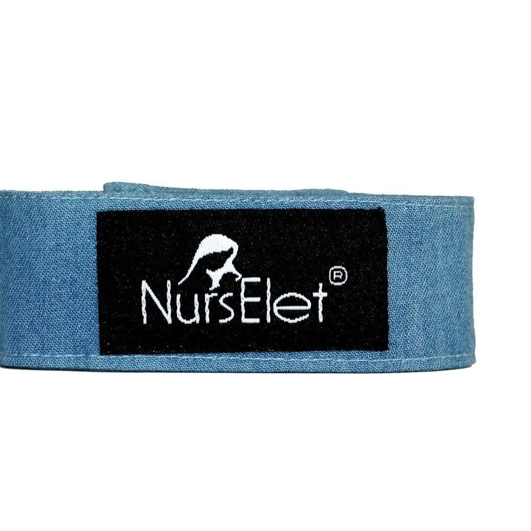 Beaded nursing bracelet in soft blue tones by Zoe Sage