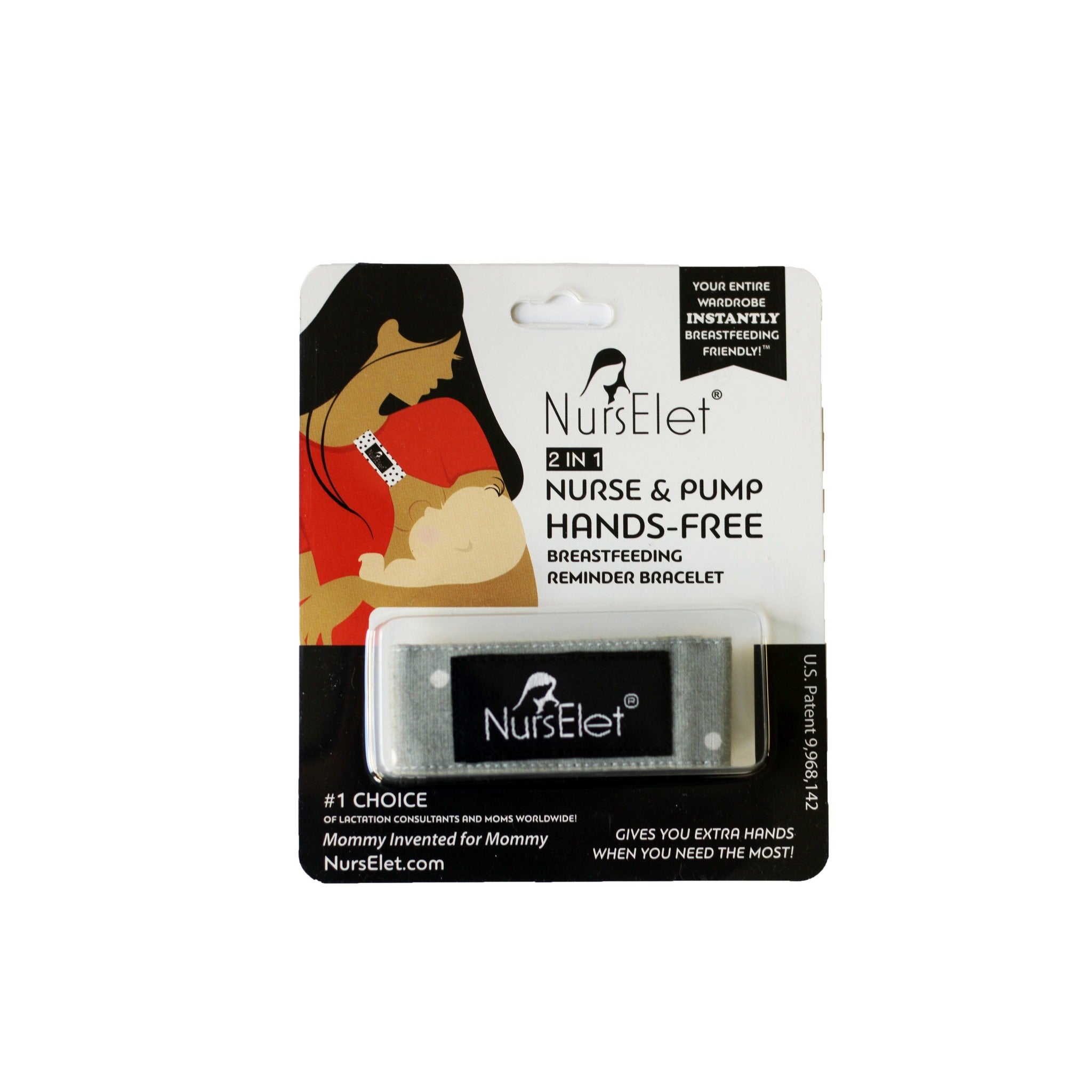 Breastfeeding Bracelet Nurselet - Slate Dots
