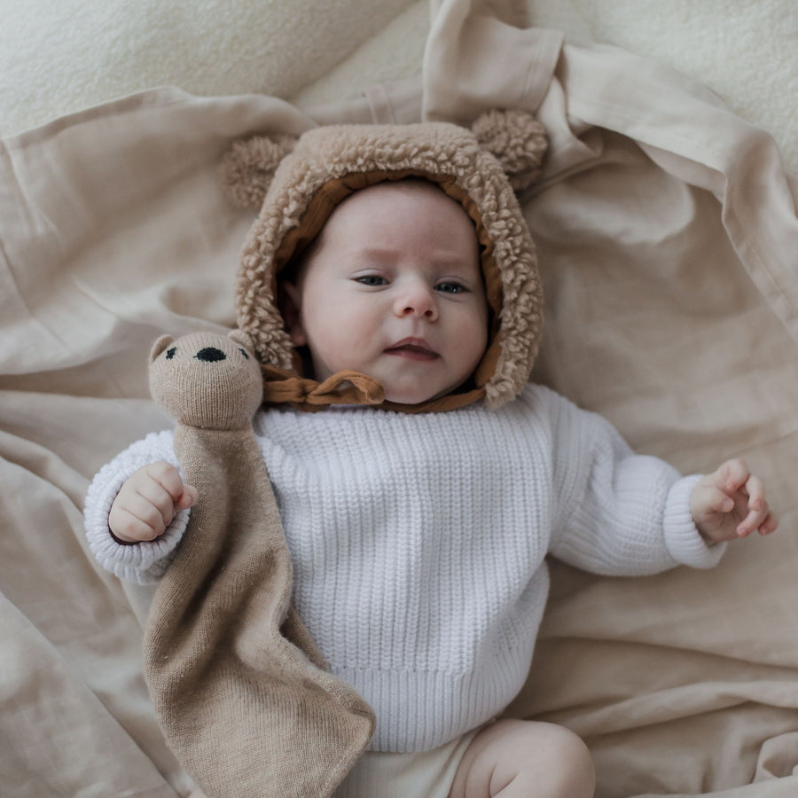 Organic Cotton Muslin Swaddle Wrap - Oat